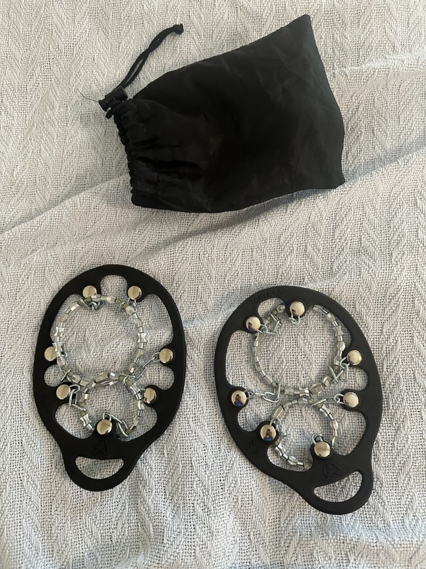 YakTrax Walking Cleats Chains Over Boot/Shoe for Snow, Ice traction, Size Small