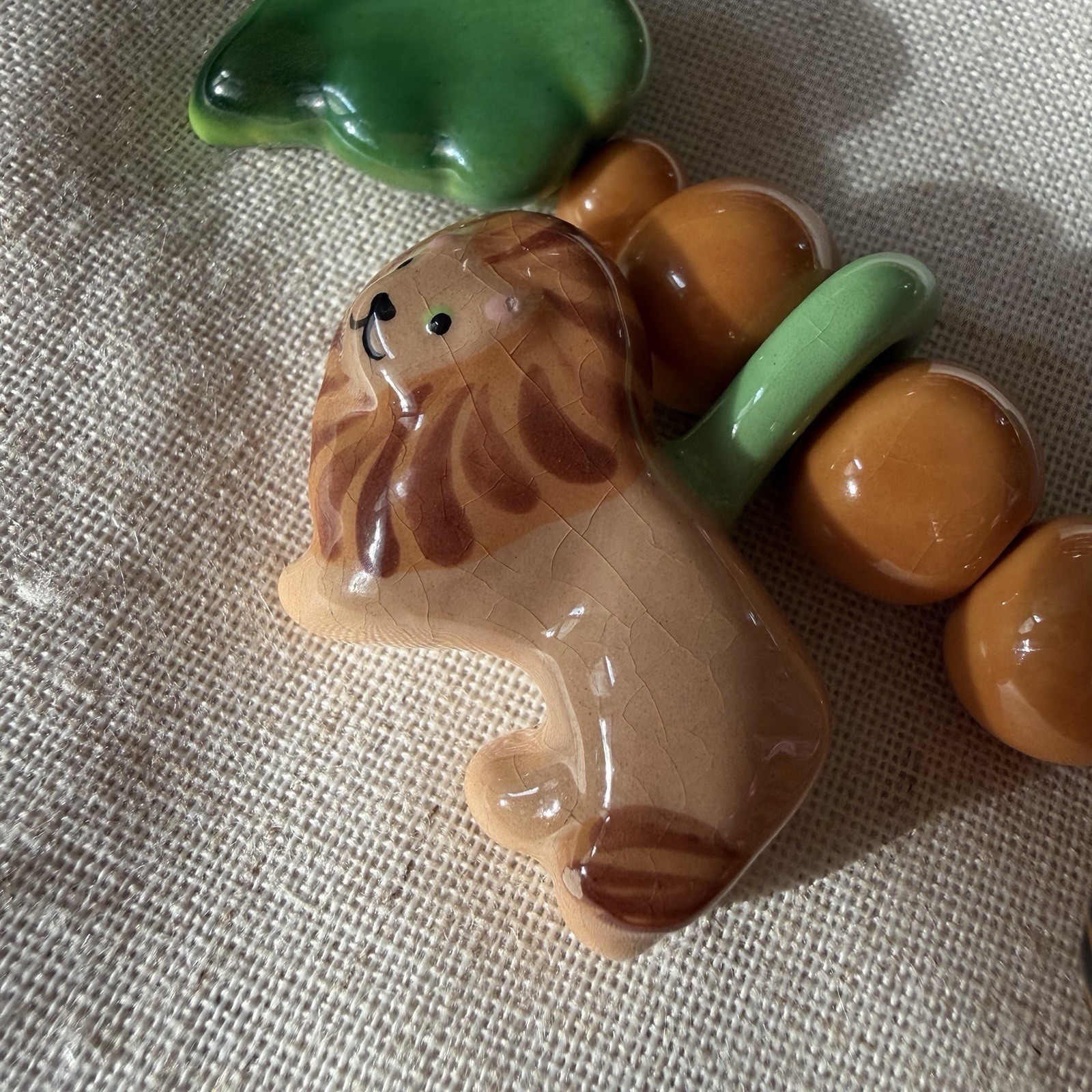 1981 FLYING COLORS Safari Animal Ceramic Necklace Jungle Maximalist ...
