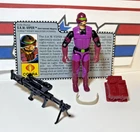 GI Joe SAW Viper 1990 v1 *100% COMPLETE w/File Card, Near Mint!* Cobra Vintage