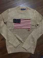 Polo Ralph Lauren Gold Knit Sweater American ...