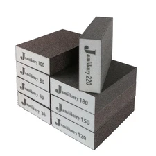 8 PCS Sanding Blocks Assortment Kit Sponge Washable Wet Dry Mixed Grit Wood