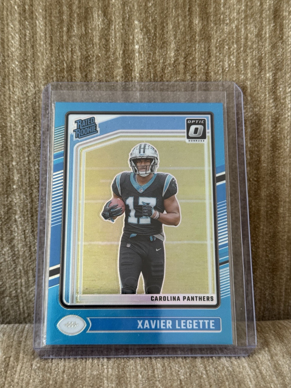 2024 Donruss Optic #299 Xavier Legette Aqua Rated Rookie /299 RC Color Match