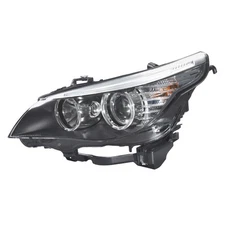 Headlight Assembly For 2008 2009 2010 BMW 528i Driver Left Side Halogen Black