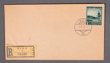 MayfairStamps Austria 1945 Welfare Week Wien Registered Cover aaw_25273
