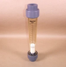 F-461200LX BLUE-WHITE Flow Meter Polysulfone 2-20 GPM 1″ FNPT Connection PVDF