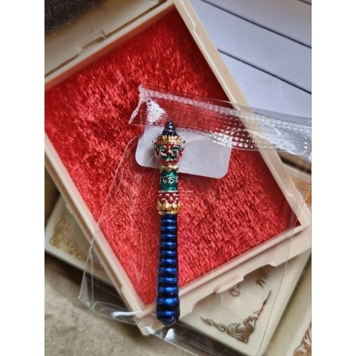 Zufällige Materialien Wessuwan Flagstaff Talisman Eroberung Dämonen LP Im Thai Amulett - Bild 5 von 5