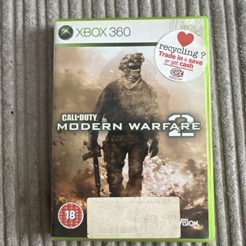 Call of Duty Modern Warfare 2 CoD MW2 Xbox 360 Action Shooter Game Manual PAL