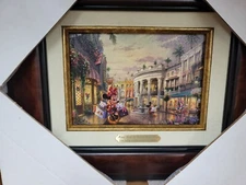 Thomas Kinkade Studios Minnie Rocks The Dots on Rodeo Drive 5 x 7 Brushwork (Bur
