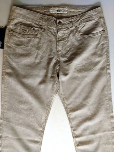 PANTALÓN BRIONI HOMBRE BEIGE LINO TALLA 32 - Imagen 4 de 9