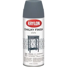 (2 Pack) Slate Krylon CHALKY FINISH Chalk Spray Paint - K04103007