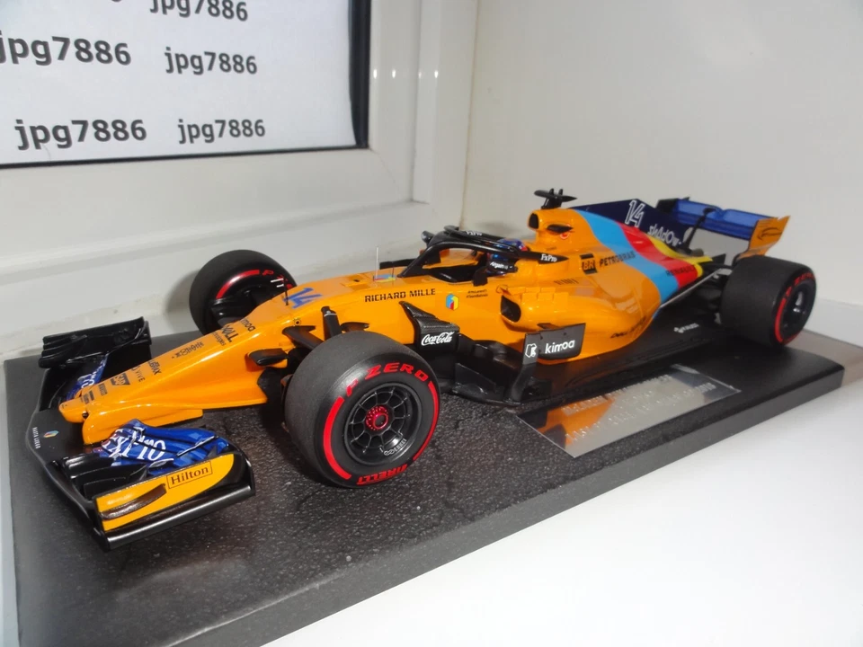 F1 MINICHAMPS 2018 FERNANDO ALONSO McLAREN MCL33 ABU DHABI 1/18  LTD 1 OF 518. - Image 3 of 4