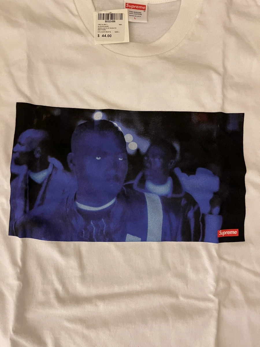 SUPREME AMERICA EATS ITS YOUNG TEE/ WHITE/ 100% AUTHENTIC/ BRAND