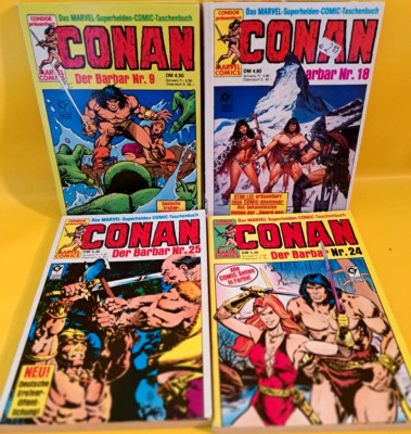 MARVEL Comics CONAN Der Barbar Taschenbuch Nr.9-18-24-25