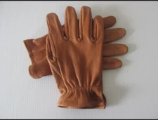 Saddle American Bison Leather Work Gloves - Large - Made In The USA