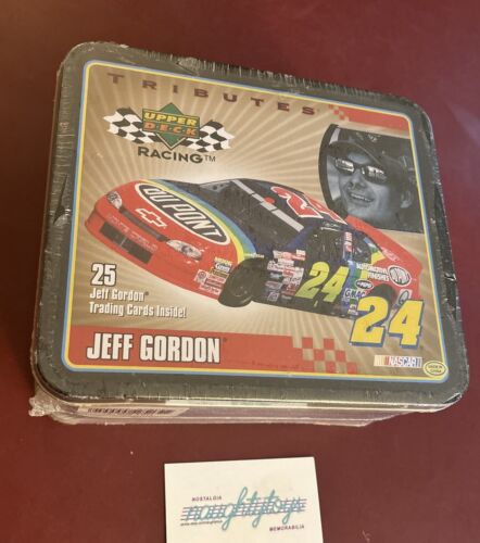 Vtg Jeff Gordon #24 Lunch Box Upper Deck Racing Tributes w/25 Trading Cards 2000 - Picture 8 of 10
