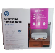 HP ENVY 6052e All-in-One Wireless Color Inkjet Photo Printer | NEW