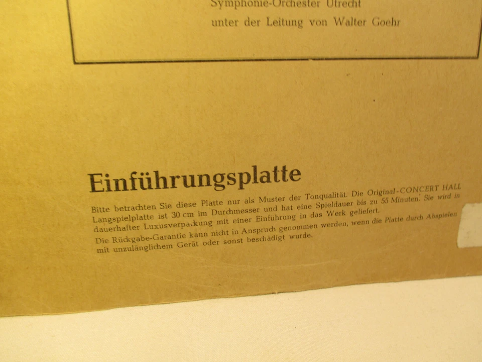 Schellack Concert Hall Klassik LP Promo Ausgabe Einführungsplatte Beethoven BBC - Bild 2 von 4
