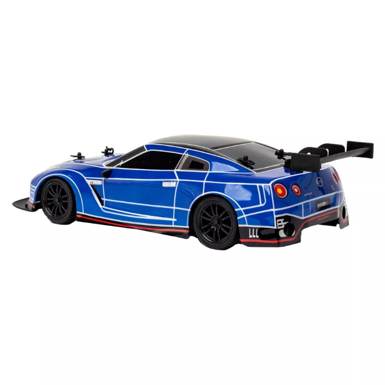 Hyper RC Nissan GTR Rechargeable 1:16 Scale Drift Car with LED and Vapor Effects - 2.4Ghz Remote