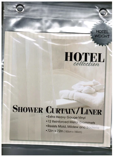 Heavy Weight Hotel 8-gauge Vinyl Curtain Shower Liner 72" x 72"  Multiple Colors