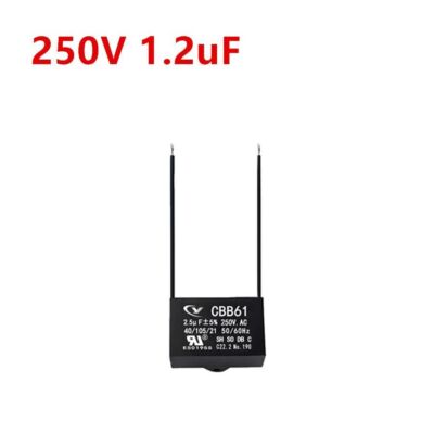 CBB61 1.2mfd 1.2 uF 250V VAC 50/60Hz Epoxy Resin Sealed Ceiling Fan Capacitor