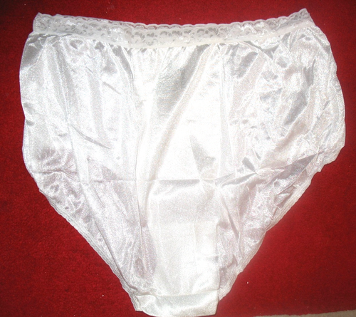 JMS - JUST MY SIZE - NEW - 11 - WHITE - 100% NYLON PANTY BRIEF - Picture 2 of 2