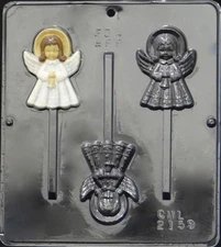 Christmas Angel Lollipop Chocolate Candy Mold Christmas 2159 NEW