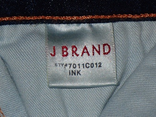 J BRAND sz 25 WOMENS "INK" DARK BLUE JEANS SKINNY LEG EUC (#452) - Picture 7 of 10