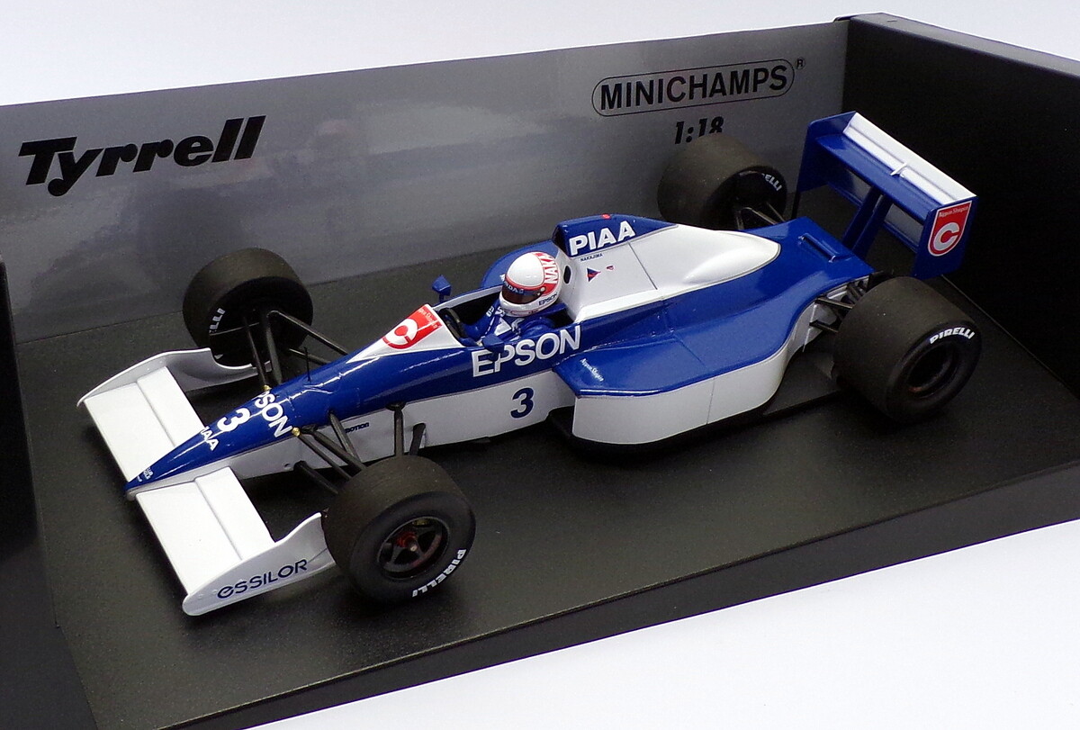 自動車 MINICHAMPS TYRRELL FORD 018 FRA GP 1989 Tyrrell Ford 018 GP Belgien 1989 Johnny Herbert - Minichamps