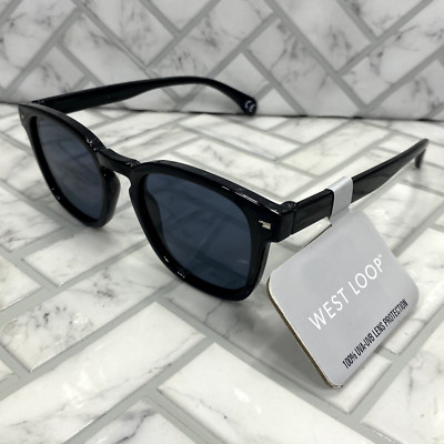 NWT West Loop Round Black Sunglasses NS0822 23 464 001 VL FWG 100% UVA-UVB