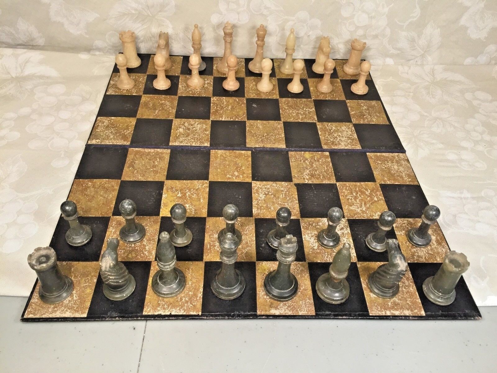 Grey/Beige Stone Chess Board