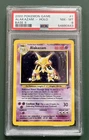 SWIRL Pokemon Alakazam 1/130 Base Set 2 Holo Psa 8 NM-MT
