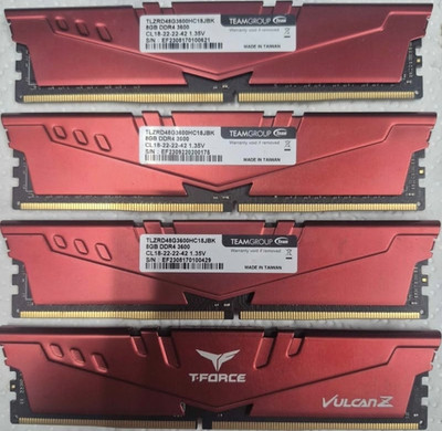 Team Group T-Force Vulcan Z DDR4 SDRAM DIMM 32GB (4x8GB) DDR4-3600 Desktop RAM