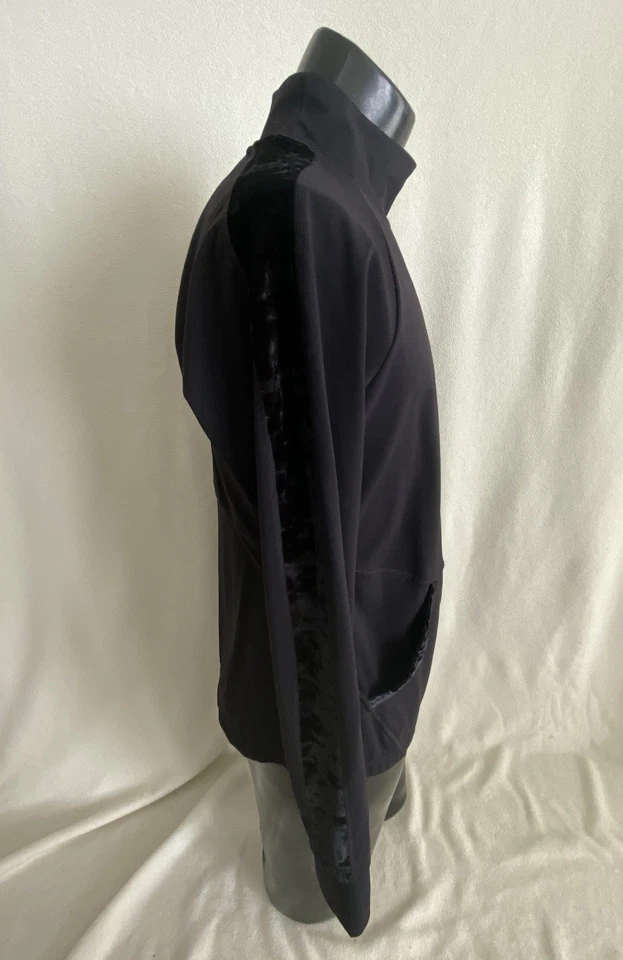 Pullover FLX para mujer XL manga larga negro que absorbe la humedad Top con bolsillos Foto 4 de 4