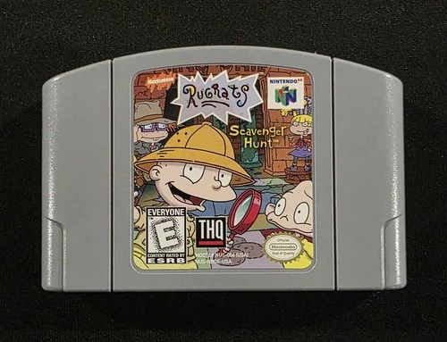 Rugrats: Scavenger Hunt (Nintendo 64, N64, 1999) Authentic & Tested Cartridge