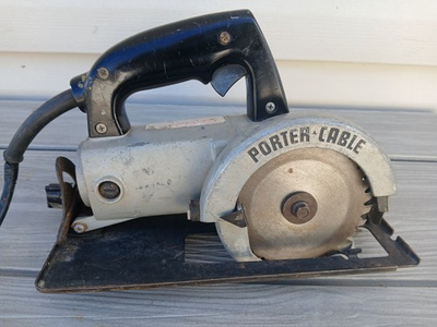 #ad Porter Cable Model 314 Circular Trim Saw 4 1 2 Worm Drive $119.00