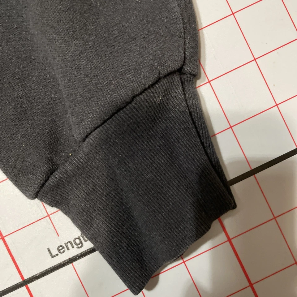 Черная толстовка Lee винтажная тяжелая молодежная M 1990-е Y2K корабль пришельцев - Изображение 4 из 4