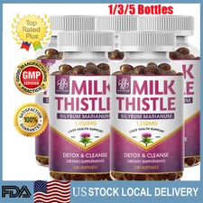 Milk Thistle (Silymarin) w/ Dandelion Extract Support Liver Cleanser Liver Detox