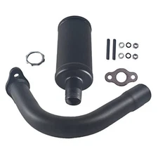 New upgradation Exhaust Muffler Pipe and gasket Exhaust Muffler Pipe kit Black