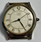 Vintage Men's Timex Q Watch Gold Tone Quartz M Cell Watch - Works, NO BAND