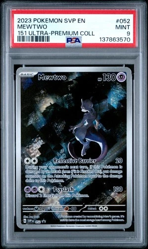 2023 Pokemon Black Star Promo Mewtwo #052 MINT PSA 9 151 Ultra-Premium Coll