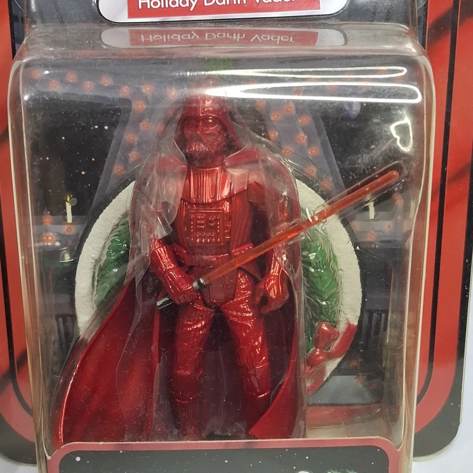 Star Wars Darth Vader Holiday 2005 Edition Hasbro Action Figure New Unopened  - Immagine 3 di 4