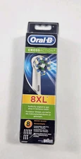 8 Oral-B Cross Action Electric Toothbrush Replacement Heads New Damage Package 