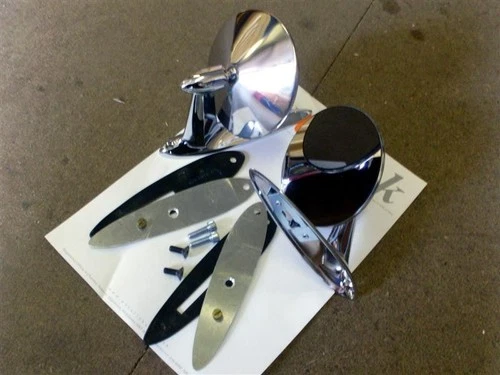 Chrome and stainless steel door mirror set Mazda MX-5 mk1 Eunos MX5 new s/s pair