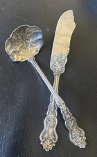 Moselle International Silver Plate Cream Sauce Ladle 6 1/4" +  master butter 7” 