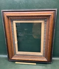 Antique Quarter Sawn Oak Picture Frame Ornate Chain & Leaf ~ Fits 16" x 20"