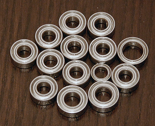 (14pcs) TAMIYA TG10 / TG10 MK1 / LEXUS GS400 Metal Sealed Ball Bearing Set - Bild 1 von 1