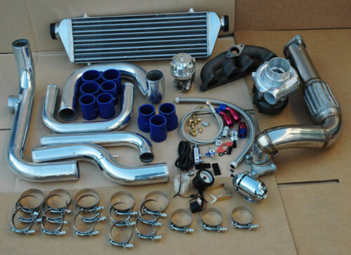 1996-2000 HONDA CIVIC TURBO KIT,TURBOCHARGER+OIL LINE+BOOST CONTROLLER D SERIES! - Picture 1 of 5
