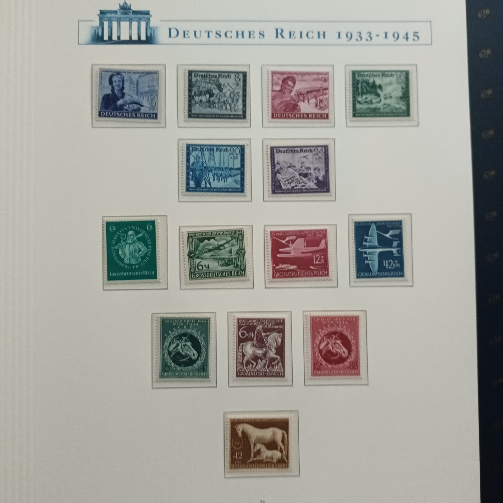 Briefmarken Deutsches Reich 1933 Bis 1945 Komplett Postfrisch