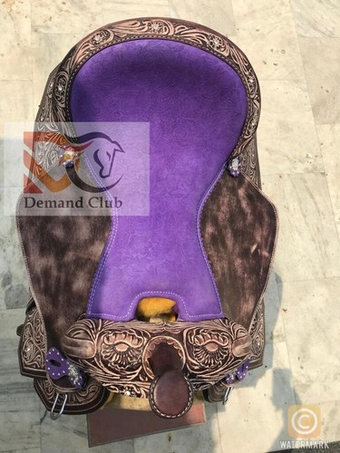 Western Leather Barrel Horse Saddle Tack Set 10" to 18" Free Shipping - Picture 6 of 8