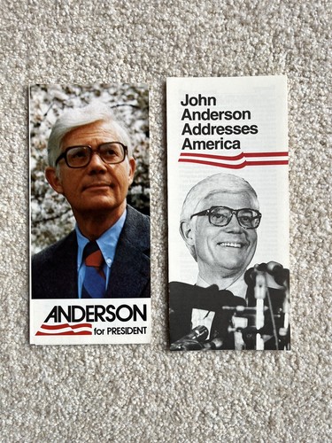 John Anderson 1980 Presidential Campaign Brochures/Pamphlets